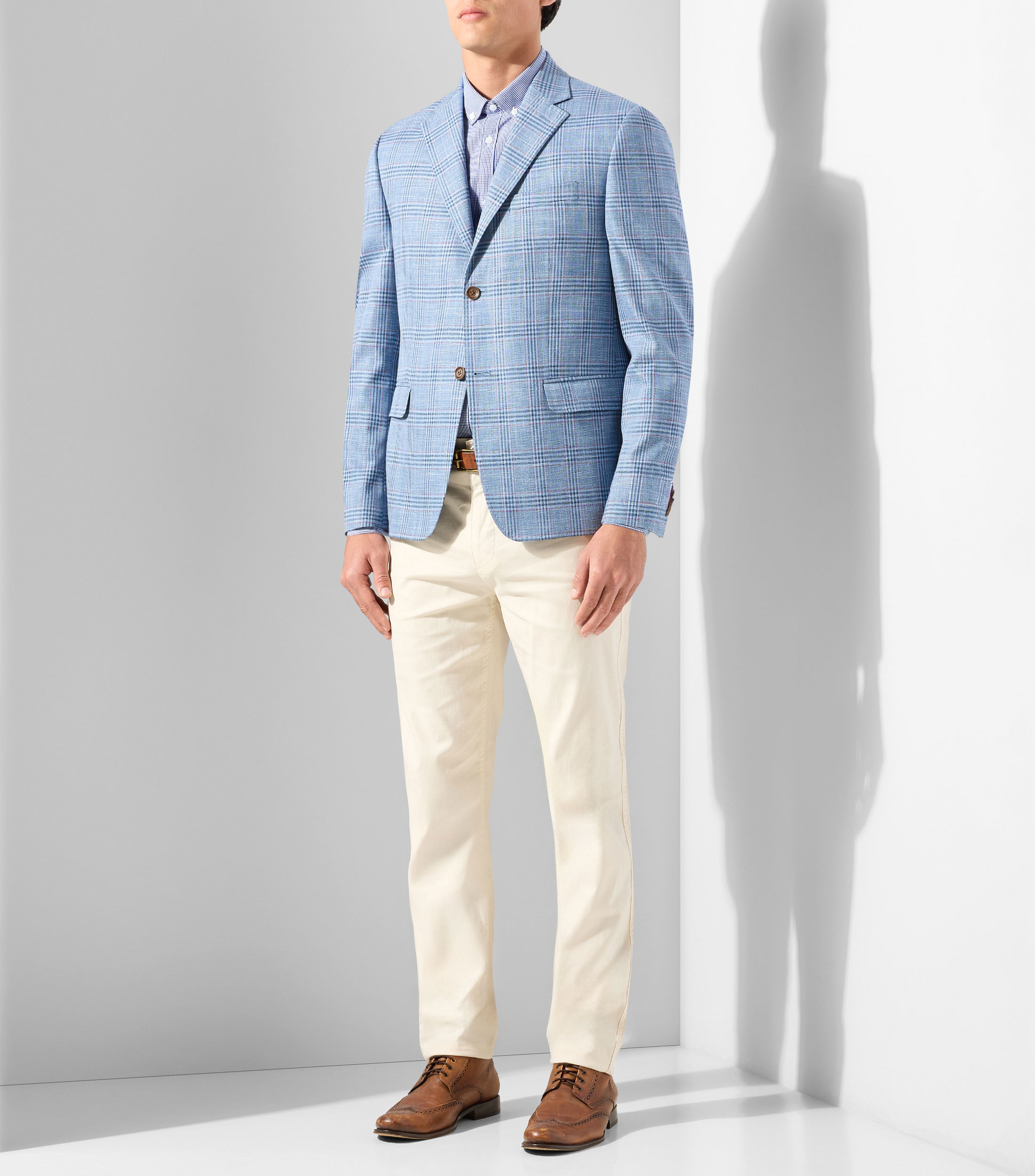 Saco de cuadros Hombre